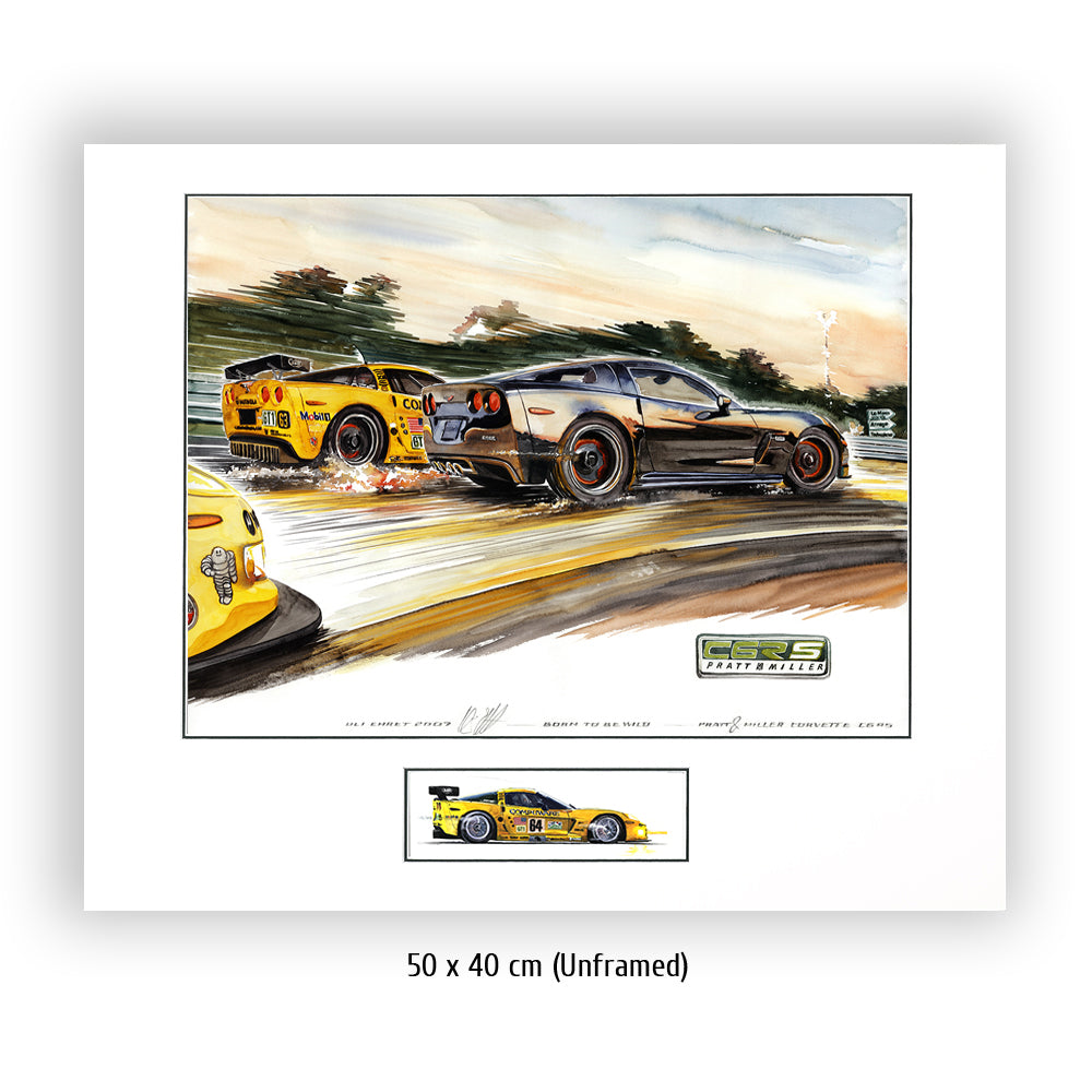 #0159 Corvette C6RS Pratt &amp; Miller voiture de sport en édition limitée, 'Born to be wild'