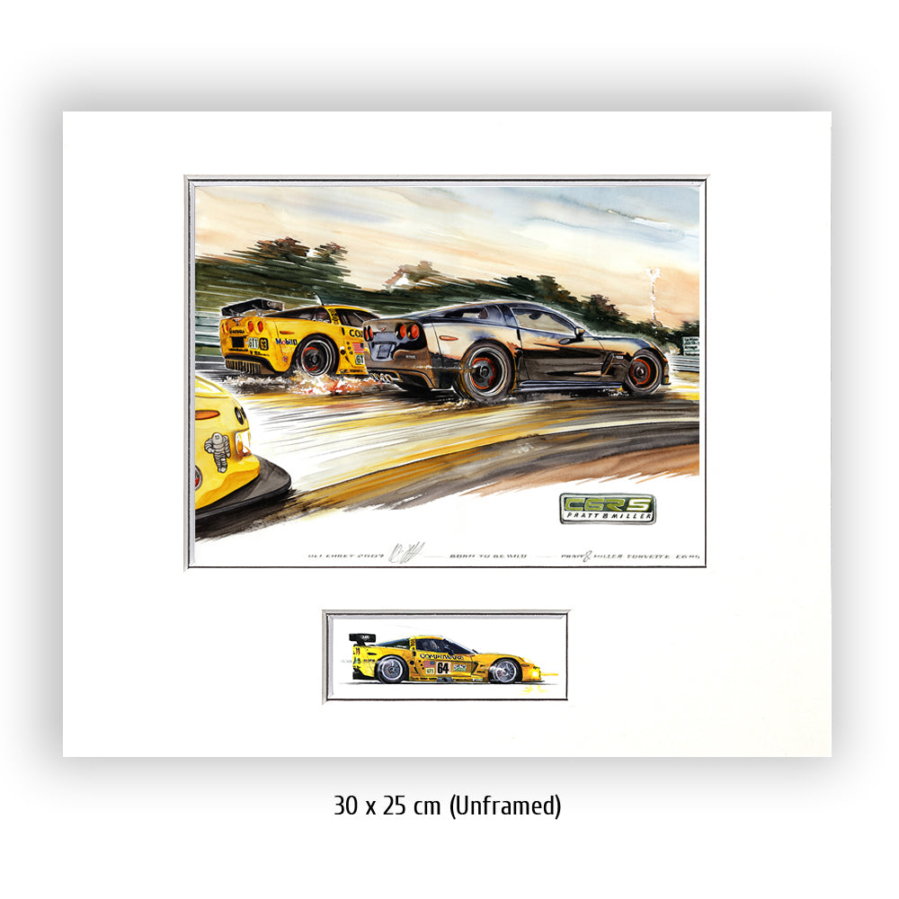 #0159 Corvette C6RS Pratt &amp; Miller voiture de sport en édition limitée, 'Born to be wild'