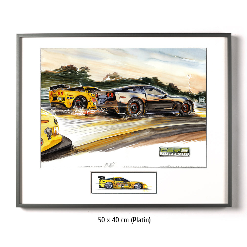 #0159 Corvette C6RS Pratt &amp; Miller voiture de sport en édition limitée, 'Born to be wild'