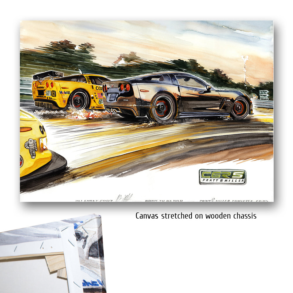 #0159 Corvette C6RS Pratt &amp; Miller voiture de sport en édition limitée, 'Born to be wild'