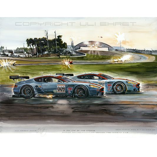#0190 Aston Martin DBR9, "Dans l'oeil du cyclone"