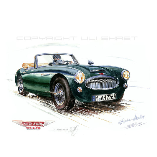 #0209 Austin Healey 3000, vert foncé