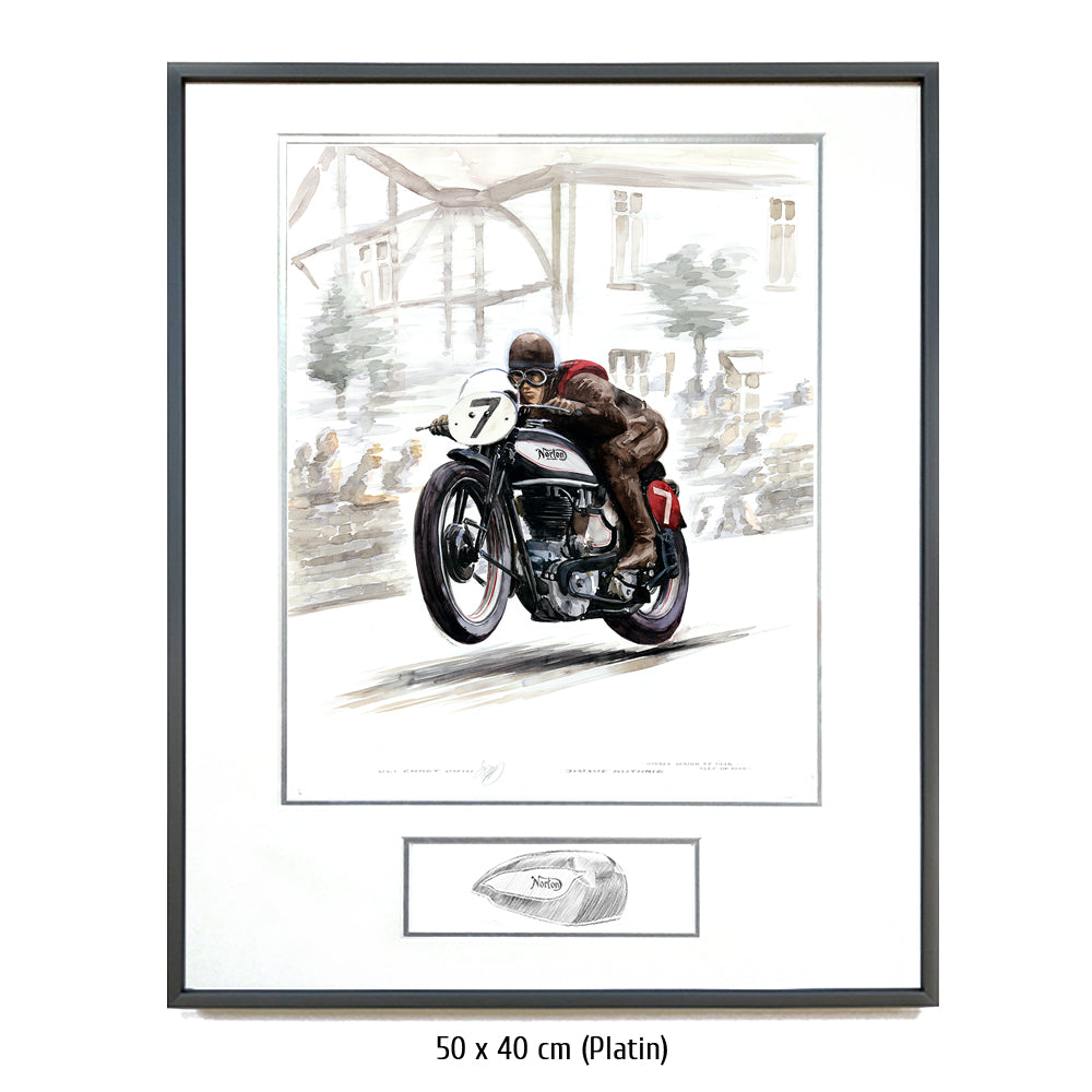 #0296 Norton Motorbike, Jimmie Guthrie, vainqueur Île de Man 1937 