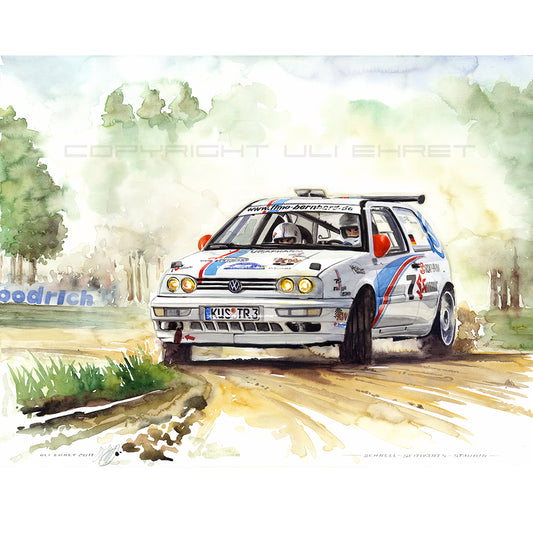 #0319 VW Golf Rallye 'Fast - Sideways - Dusty' 