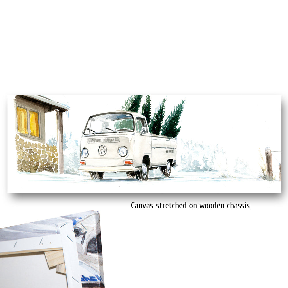#0398 Camion plateau Volkswagen T2 - "La vieille maison forestière"