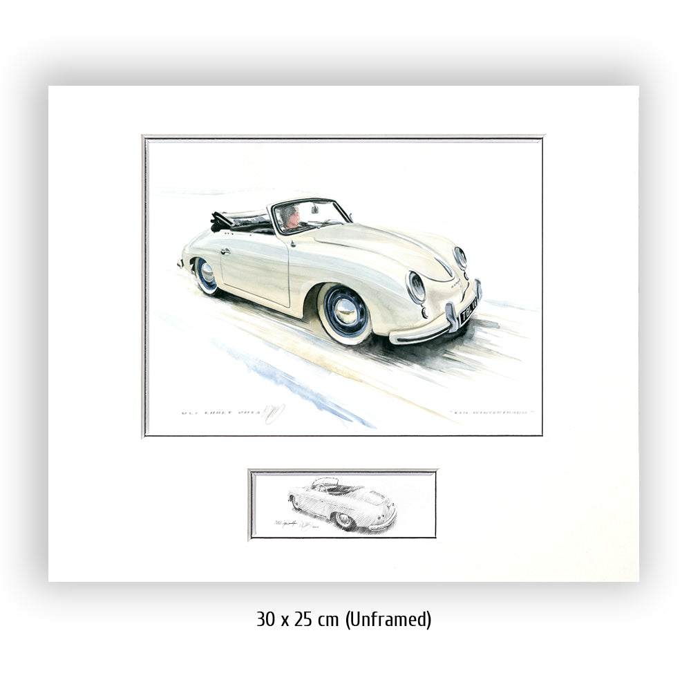 #0421 "Un rêve d'hiver", Porsche 356 A Cabriolet