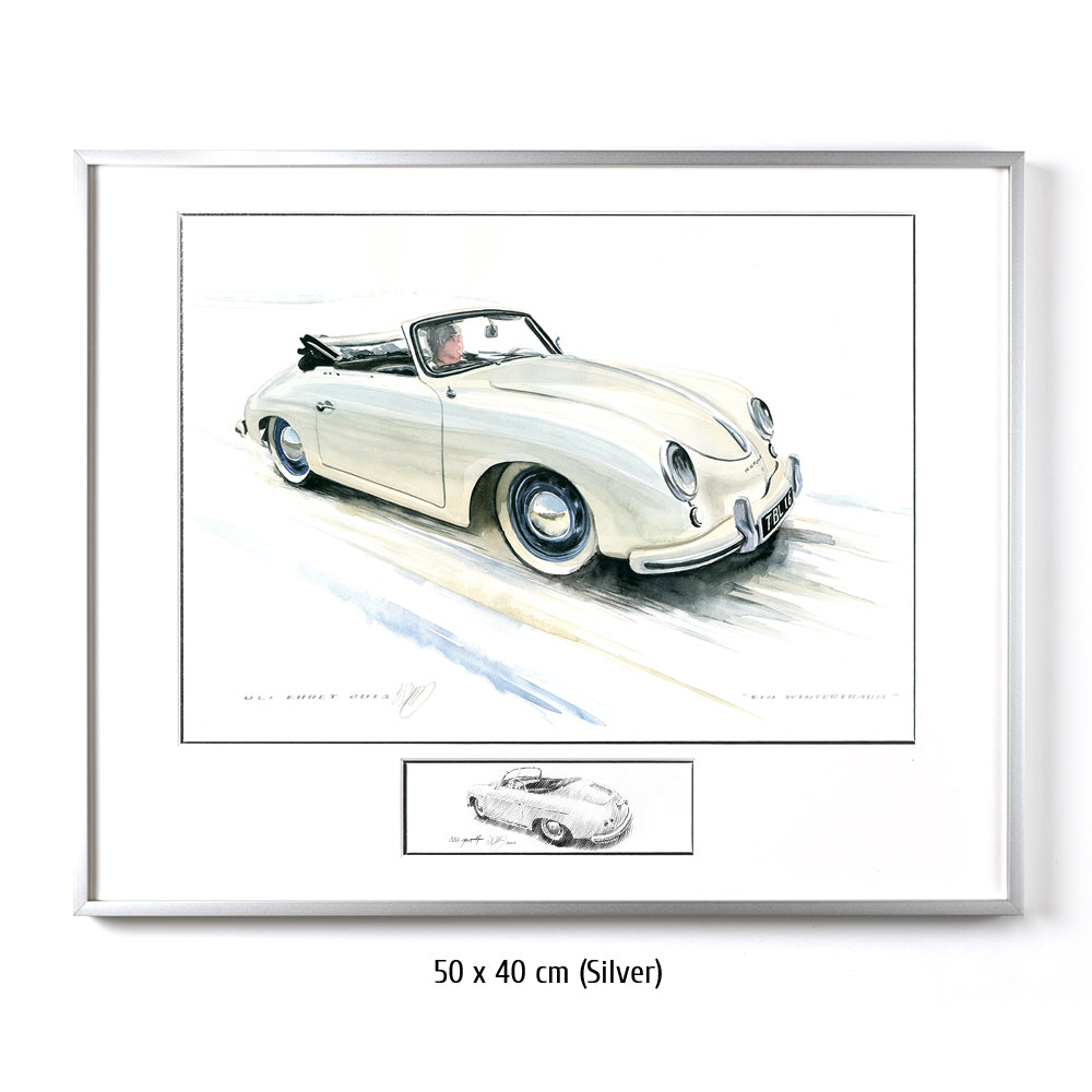 #0421 "Un rêve d'hiver", Porsche 356 A Cabriolet