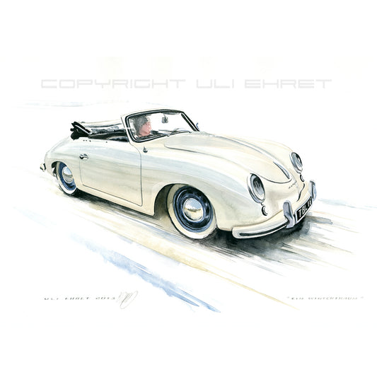 #0421 "Un rêve d'hiver", Porsche 356 A Cabriolet