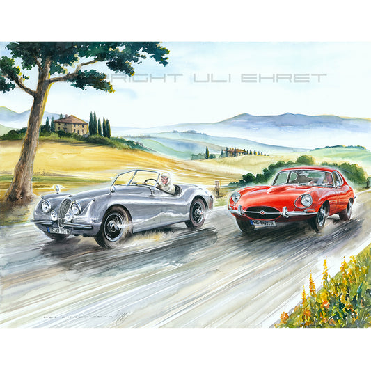 #0479 Jaguar Type E &amp; Jaguar XK120