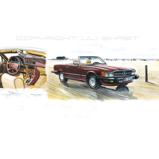#0504Mercedes 560SL
