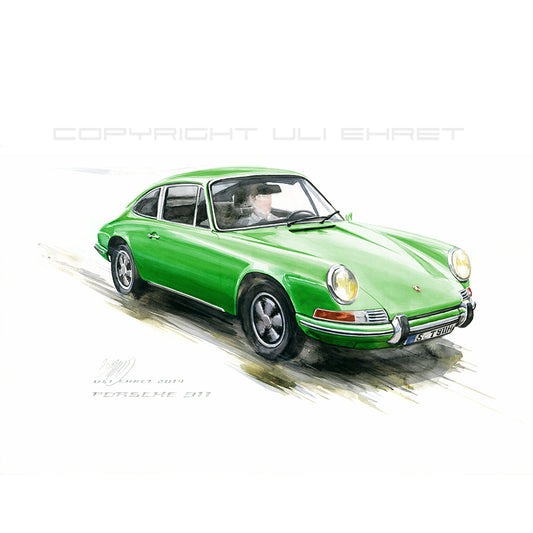 #0527G Porsche 911, verte 