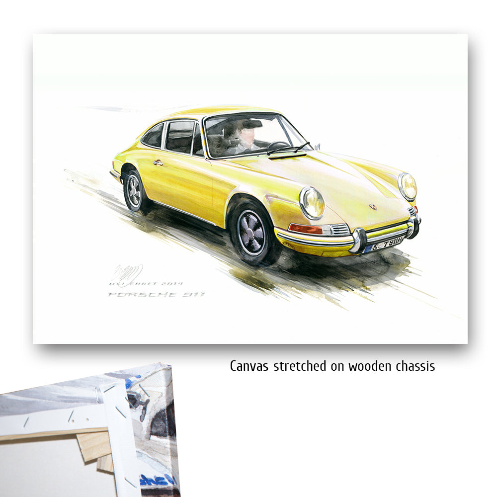 #0527Y Porsche 911, jaune 