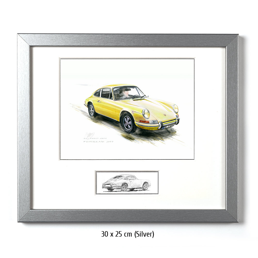 #0527Y Porsche 911, jaune 
