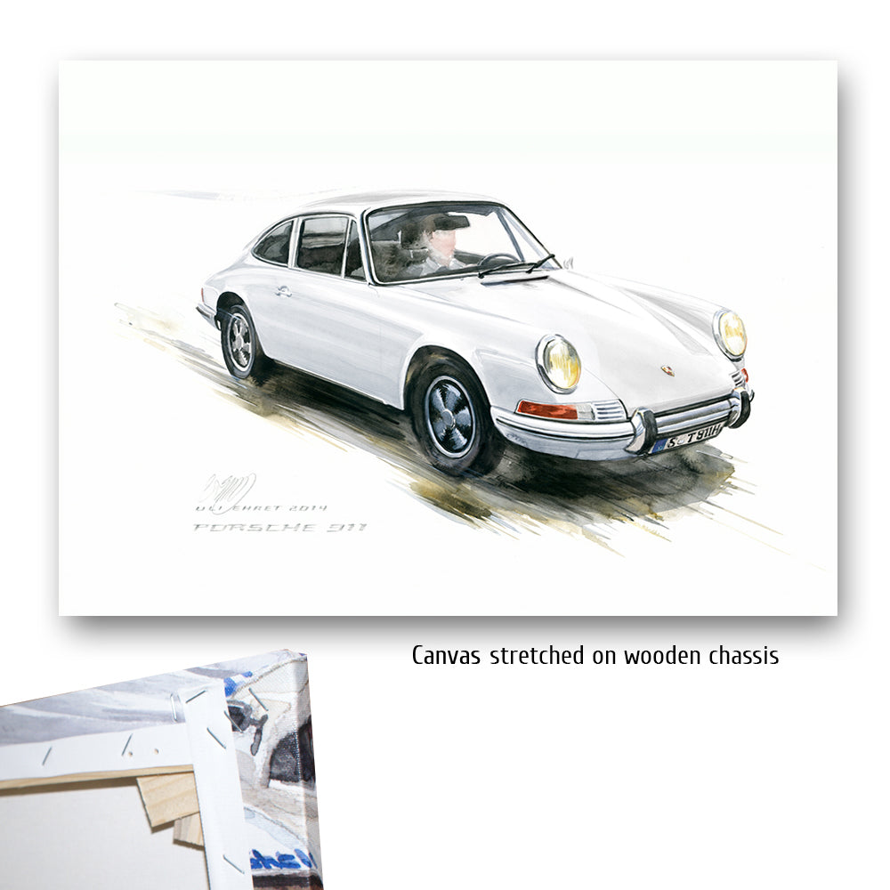 #0527W Porsche 911, blanche 