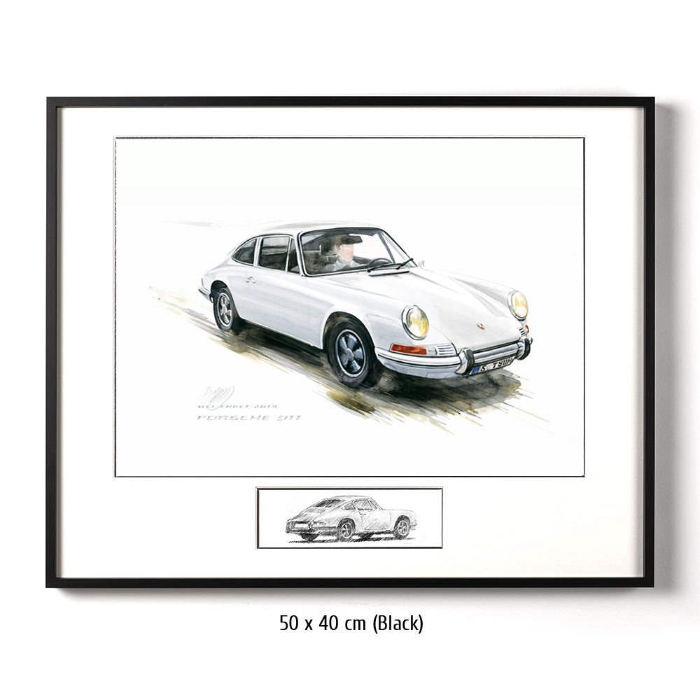 #0527W Porsche 911, blanche 