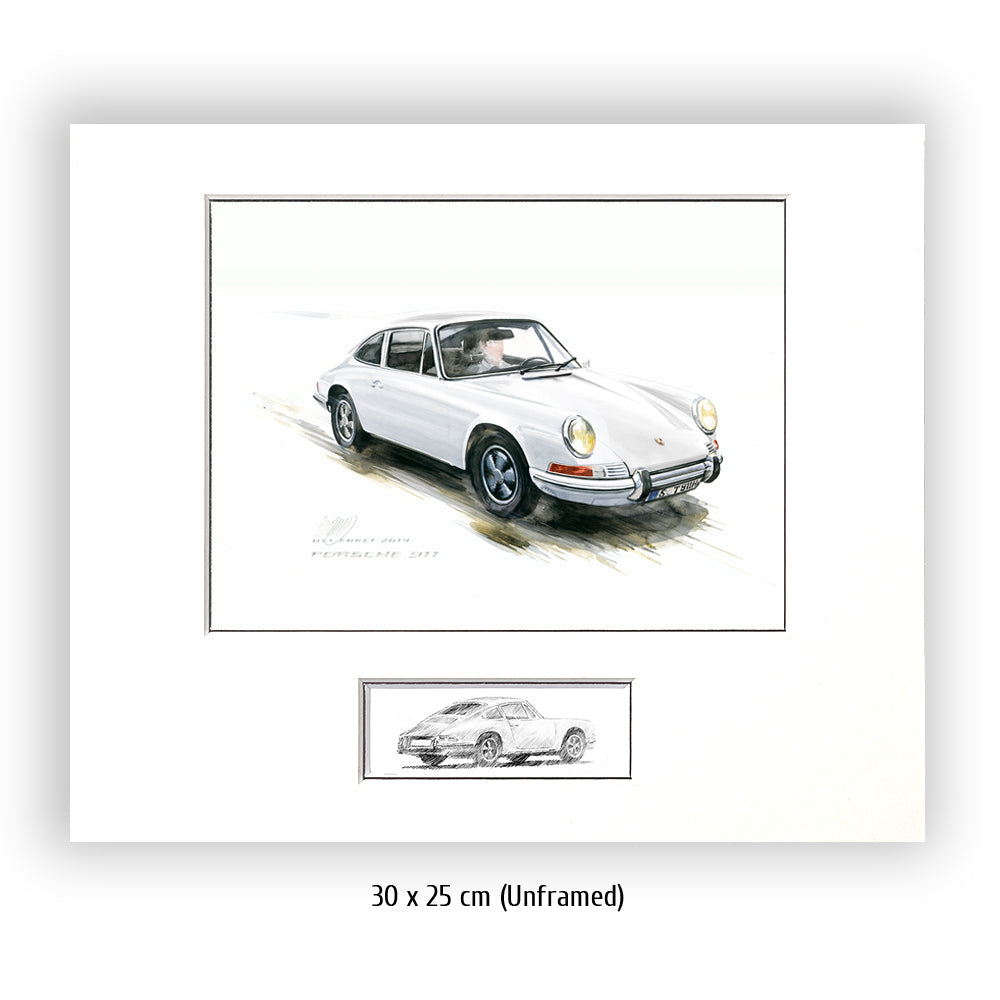 #0527W Porsche 911, blanche 