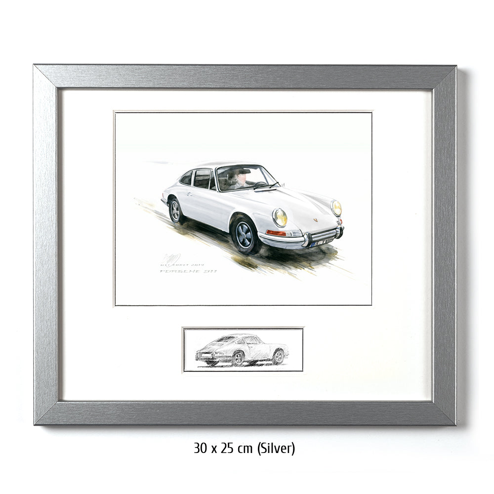 #0527W Porsche 911, blanche 