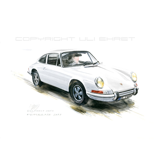 #0527W Porsche 911, blanche 