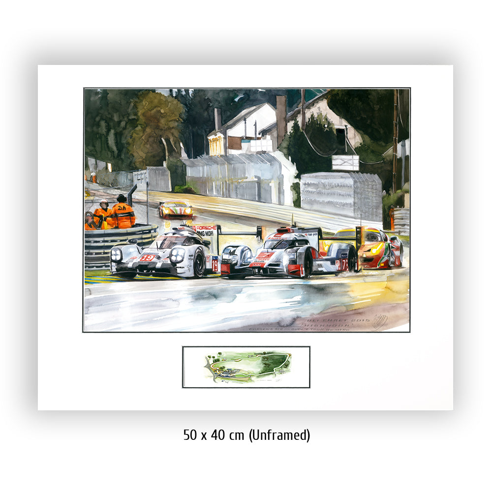 #0570 Audi eTron Quattro contre Porsche 919 