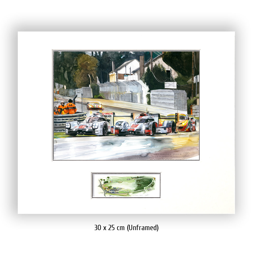 #0570 Audi eTron Quattro contre Porsche 919 