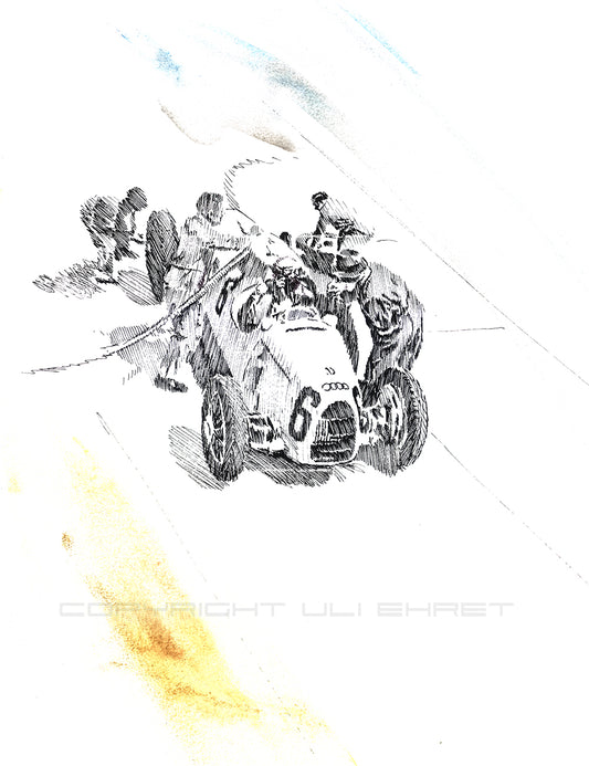 #0057 Voiture de course Grand Prix Auto Union