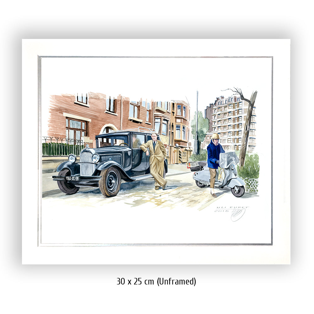 #0623 Citroën C5, Trottinette Lambretta