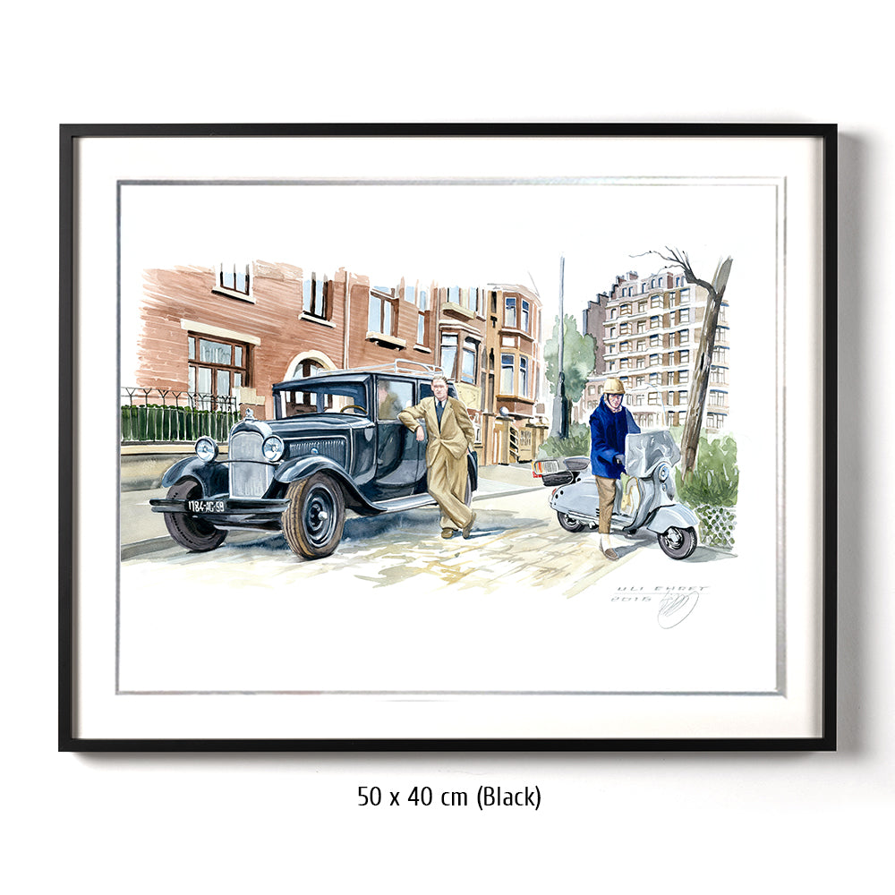 #0623 Citroën C5, Trottinette Lambretta