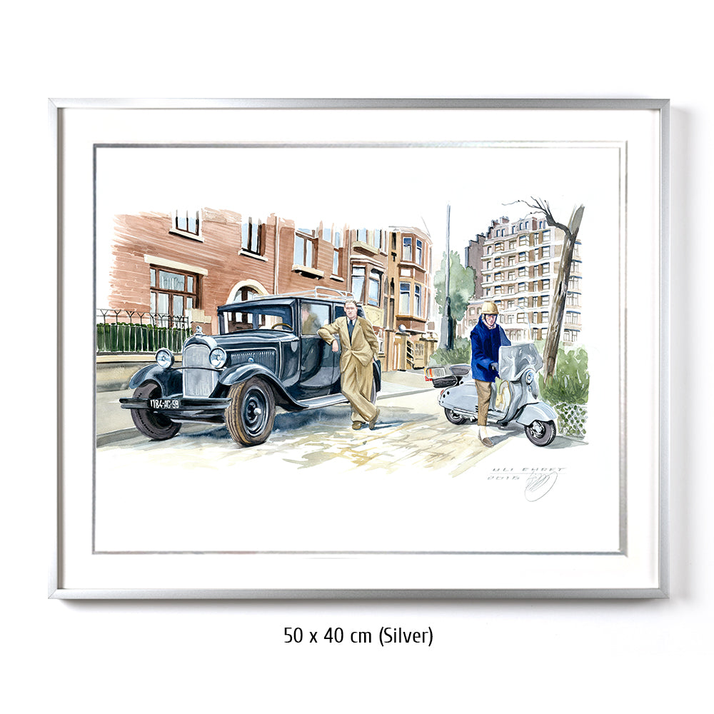 #0623 Citroën C5, Trottinette Lambretta