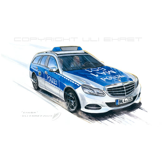 #0695 Voiture de police Mercedes Benz
