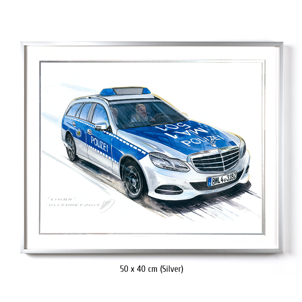 #0695 Voiture de police Mercedes Benz