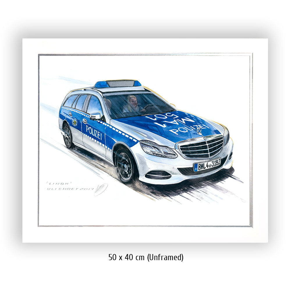 #0695 Voiture de police Mercedes Benz