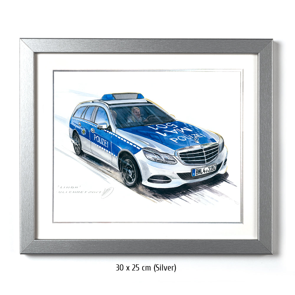 #0695 Voiture de police Mercedes Benz