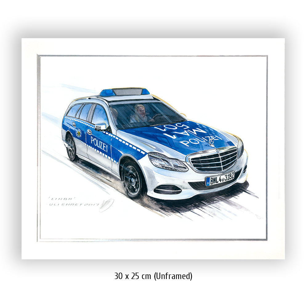 #0695 Voiture de police Mercedes Benz