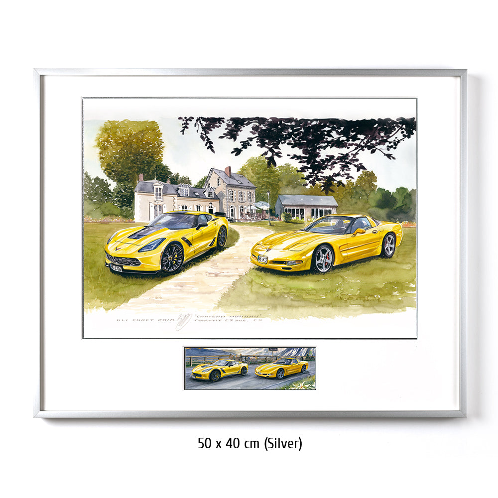 #0721 Corvette C7 Z06 et C5 au Mans