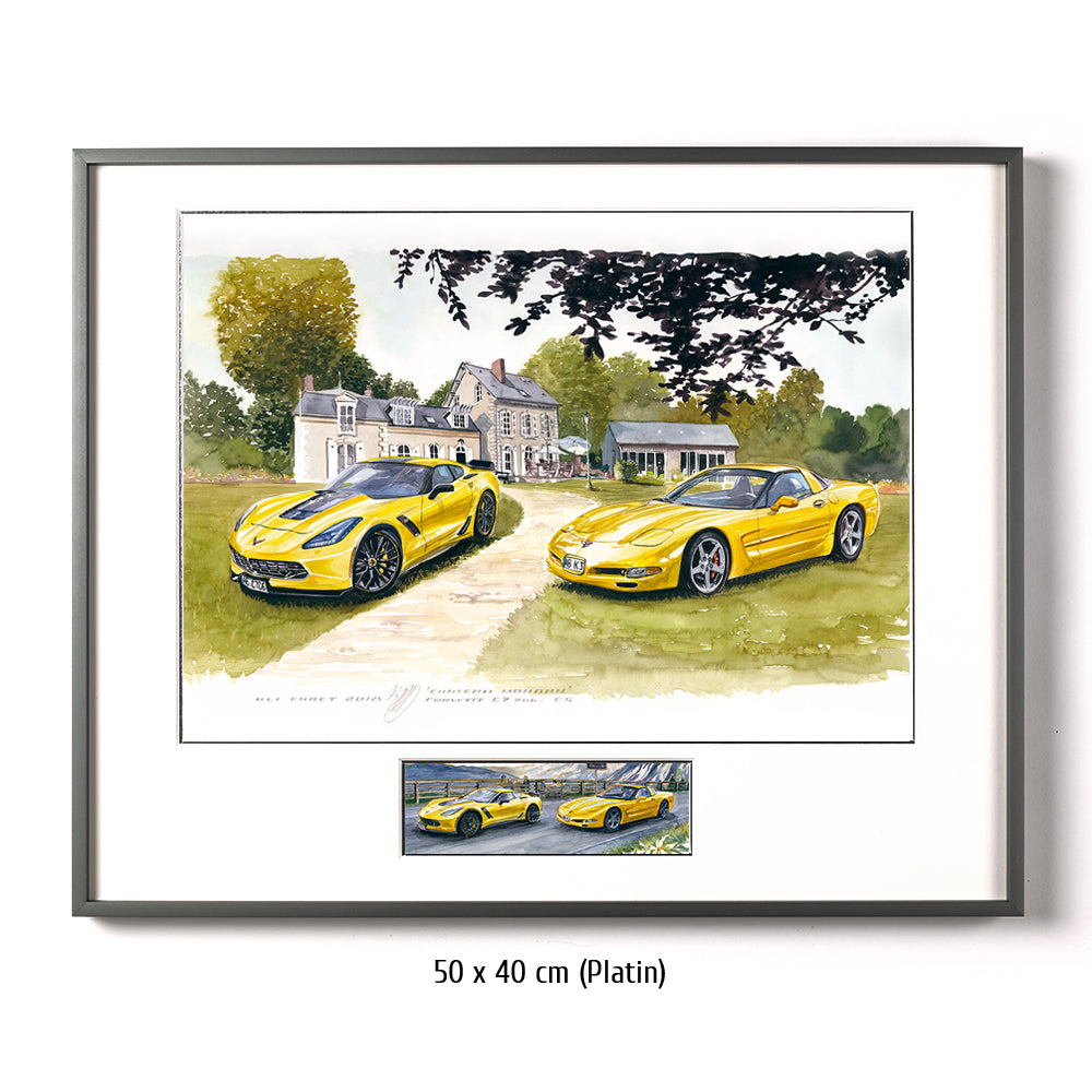 #0721 Corvette C7 Z06 et C5 au Mans