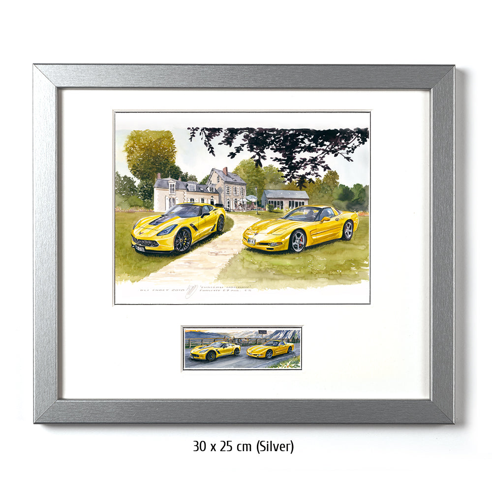 #0721 Corvette C7 Z06 et C5 au Mans