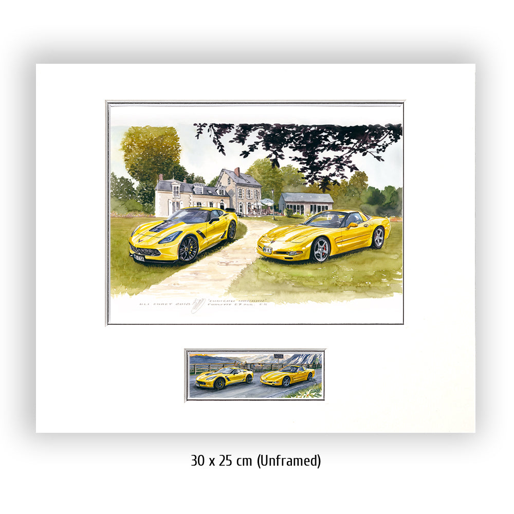 #0721 Corvette C7 Z06 et C5 au Mans