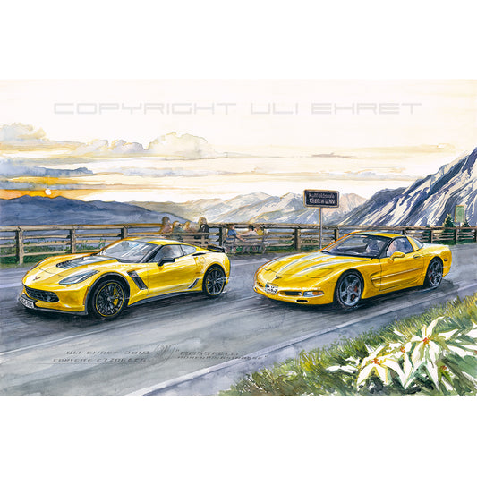 #0722 Corvette C7 Z06 et Corvette C5
