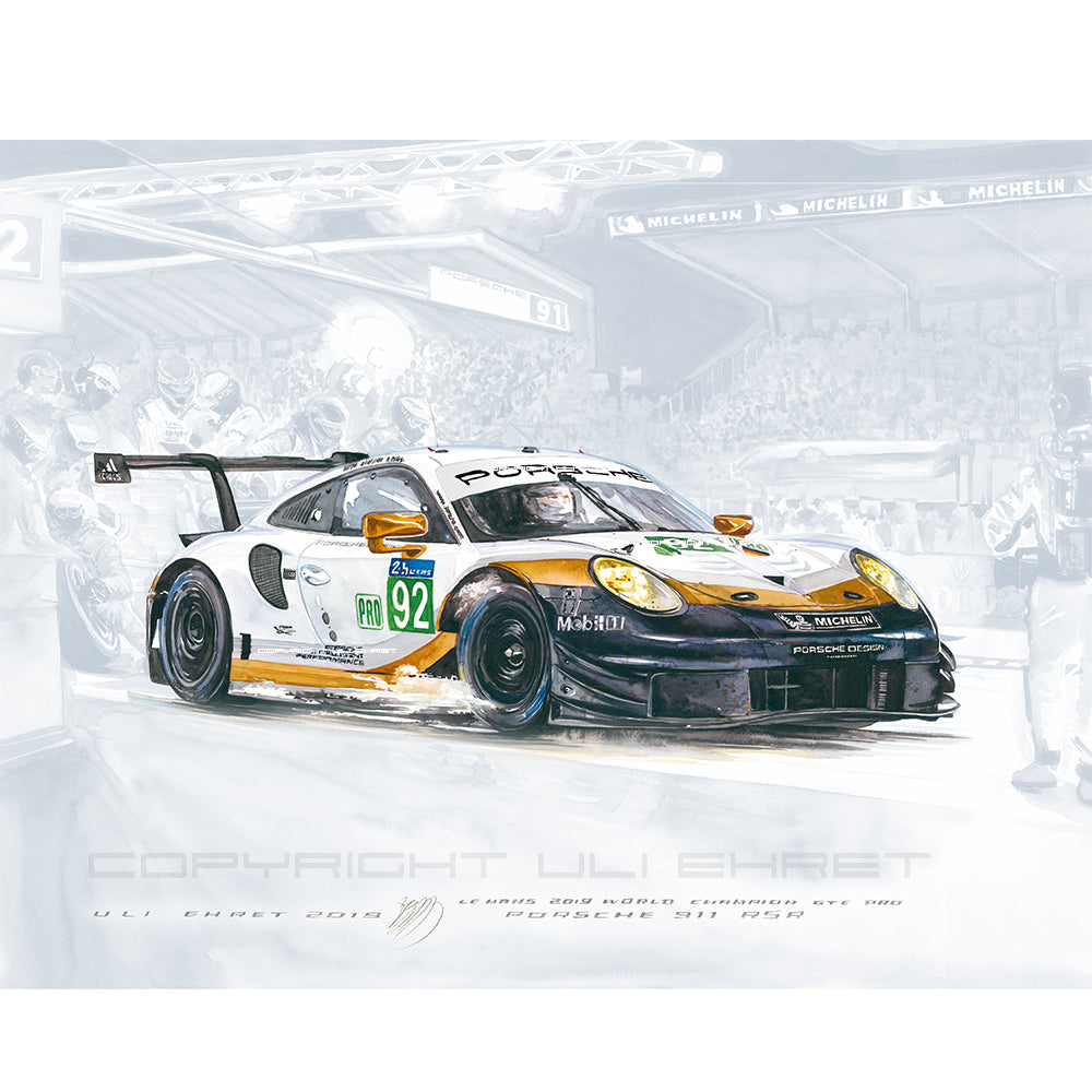 #0804 J "Porsche 911 RSR #92 or"